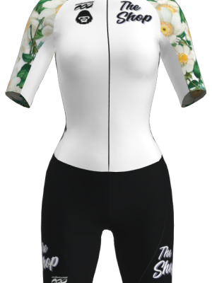 Podiumwear Women's Short Sleeve Skinsuit with Pockets