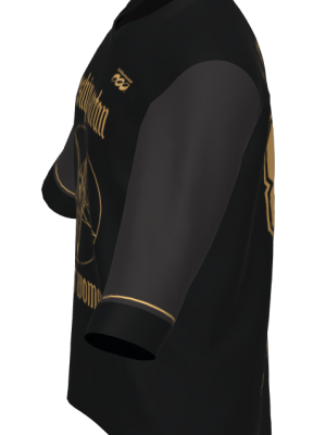 Podiumwear Men's Gold 3/4 Sleeve  MTB Jersey