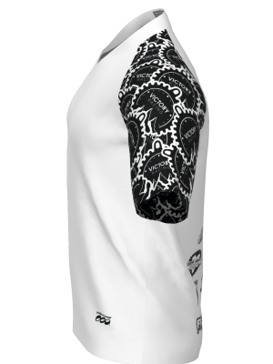 Podiumwear Men's Silver Short Sleeve MTB Jersey