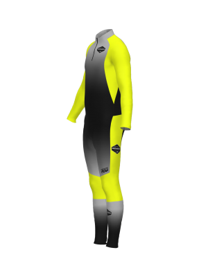 Podiumwear Unisex Gold Two-Piece Race Suit