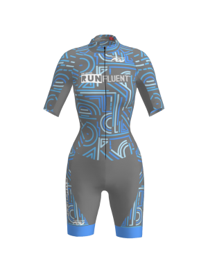 Podiumwear Women's Short Sleeve Skinsuit with Pockets