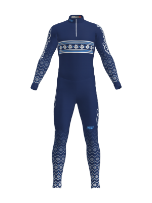 Podiumwear Unisex Silver Two-Piece Race Suit