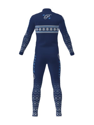 Podiumwear Unisex Silver Two-Piece Race Suit