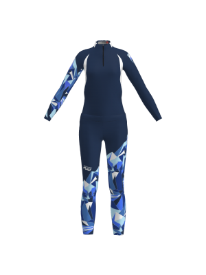 Podiumwear Women's Gold Two-Piece Race Suit