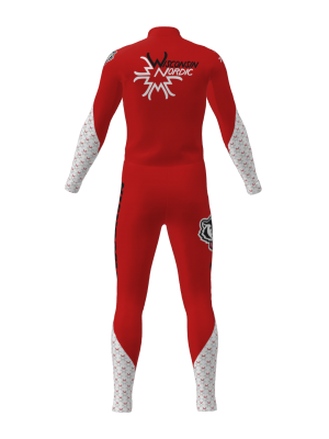 Podiumwear Unisex Silver Two-Piece Race Suit