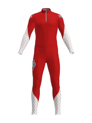 Podiumwear Unisex Silver Two-Piece Race Suit