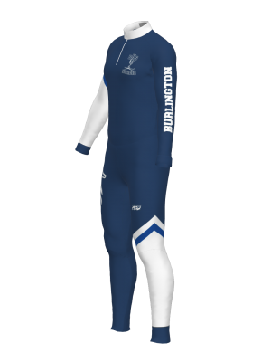 Podiumwear Unisex Silver Two-Piece Race Suit