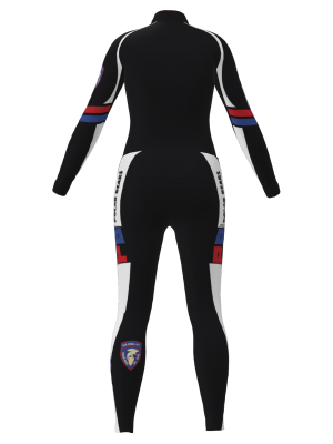 Podiumwear Women's Silver Two-Piece Race Suit