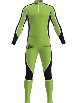 Podiumwear Unisex Silver Two-Piece Race Suit