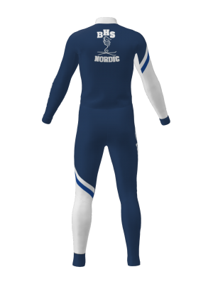 Podiumwear Unisex Silver Two-Piece Race Suit