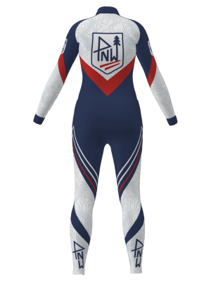 Podiumwear Women's Silver Two-Piece Race Suit