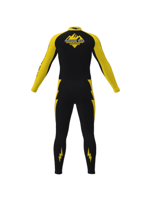 Podiumwear Unisex Gold One-Piece Race Suit