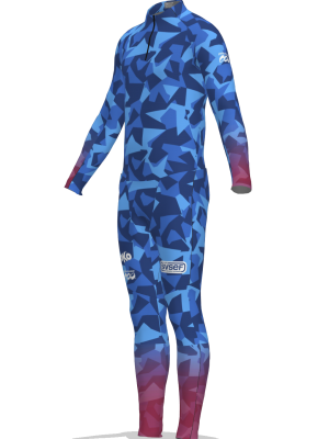 Podiumwear Unisex Gold Two-Piece Race Suit