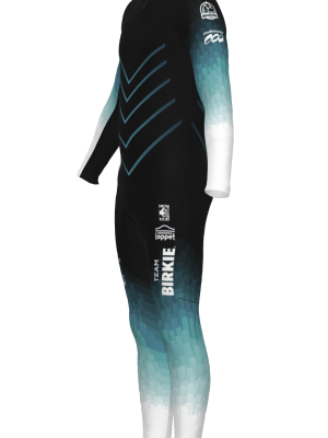 Podiumwear Unisex Gold Two-Piece Race Suit