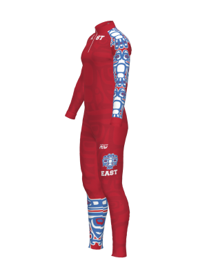 Podiumwear Unisex Silver Two-Piece Race Suit