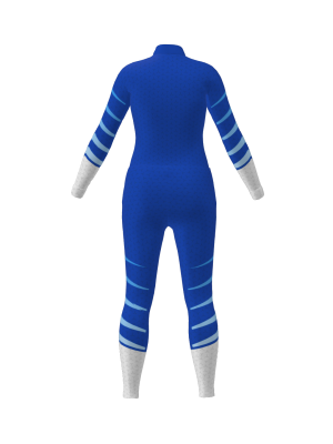 Podiumwear Women's Silver Two-Piece Race Suit