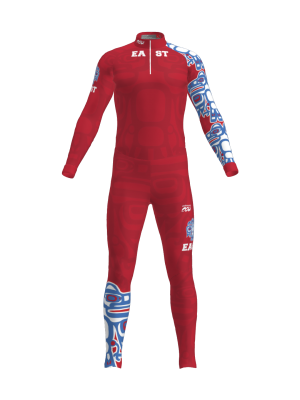 Podiumwear Unisex Silver Two-Piece Race Suit