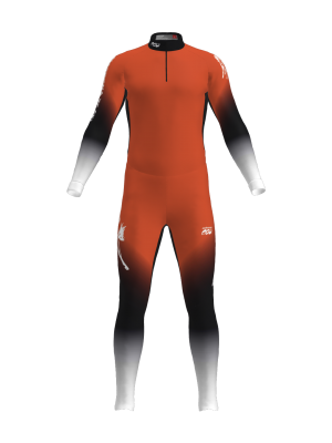 Podiumwear Unisex Silver Two-Piece Race Suit