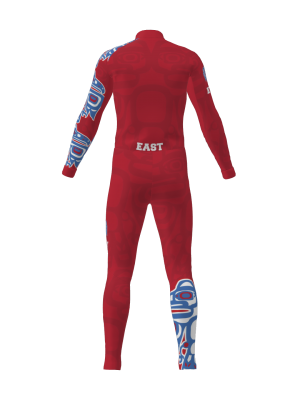 Podiumwear Unisex Silver Two-Piece Race Suit