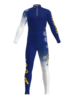 Podiumwear Unisex Silver Two-Piece Race Suit