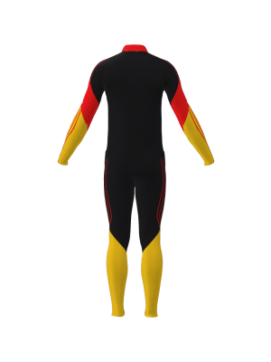 Podiumwear Unisex Gold Two-Piece Race Suit