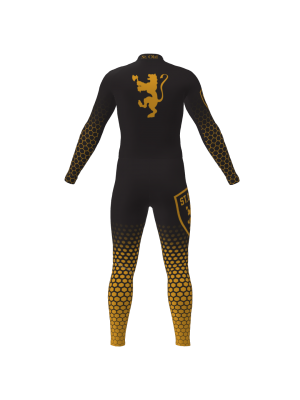 Podiumwear Unisex Gold One-Piece Race Suit