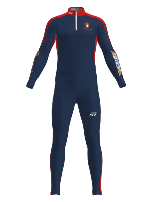 Podiumwear Unisex Silver Two-Piece Race Suit