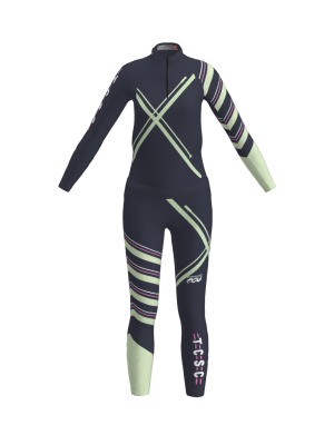 Podiumwear Women's Gold Two-Piece Race Suit