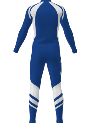 Podiumwear Unisex Silver Two-Piece Race Suit