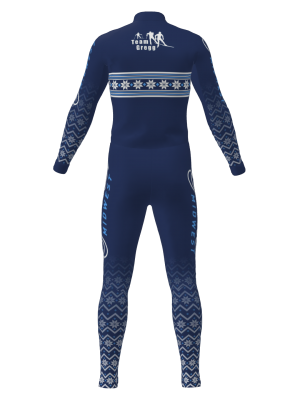 Podiumwear Unisex Silver Two-Piece Race Suit