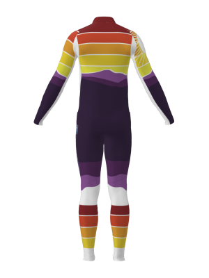 Podiumwear Unisex Gold Two-Piece Race Suit