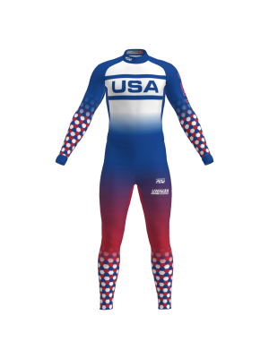 Podiumwear Unisex Gold One-Piece Race Suit