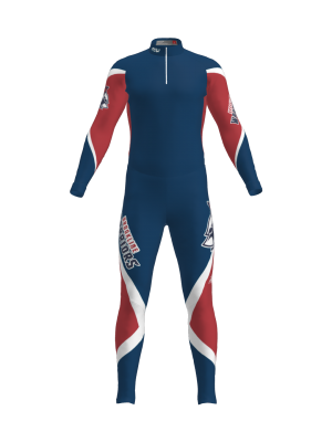 Podiumwear Unisex Silver Two-Piece Race Suit