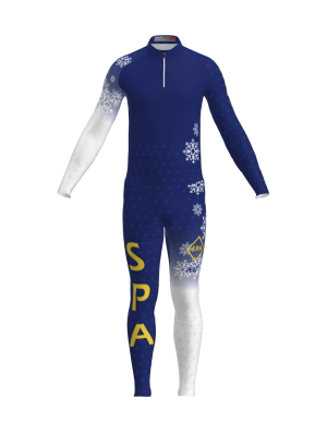 Podiumwear Unisex Gold Two-Piece Race Suit