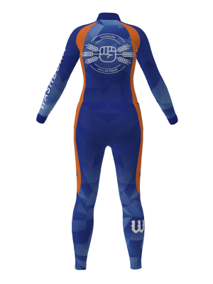 Podiumwear Women's Silver Two-Piece Race Suit