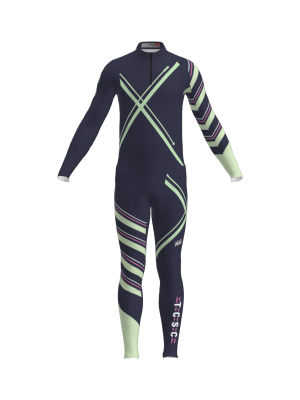 Podiumwear Unisex Gold Two-Piece Race Suit