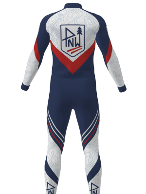 Podiumwear Unisex Silver Two-Piece Race Suit