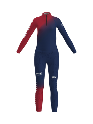 Podiumwear Women's Gold Two-Piece Race Suit