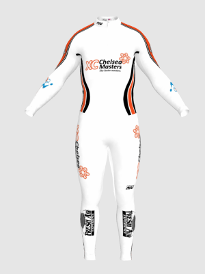 Podiumwear Unisex Silver Two-Piece Race Suit