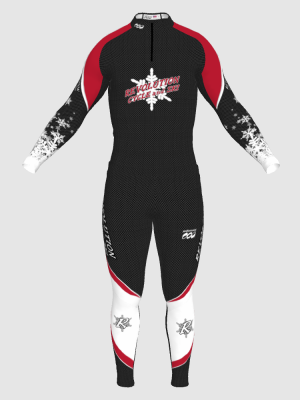 Podiumwear Unisex Silver Two-Piece Race Suit