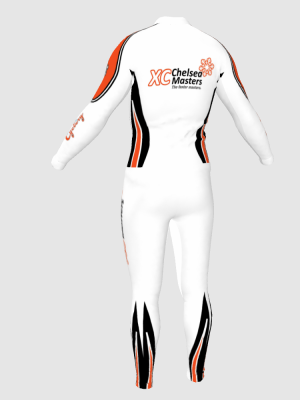 Podiumwear Unisex Silver Two-Piece Race Suit