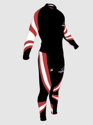 Podiumwear Unisex Silver Two-Piece Race Suit