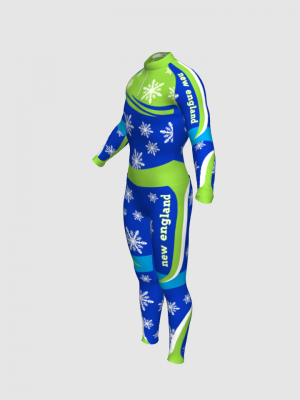 Podiumwear Unisex Silver Two-Piece Race Suit