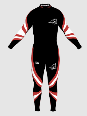 Podiumwear Unisex Silver Two-Piece Race Suit