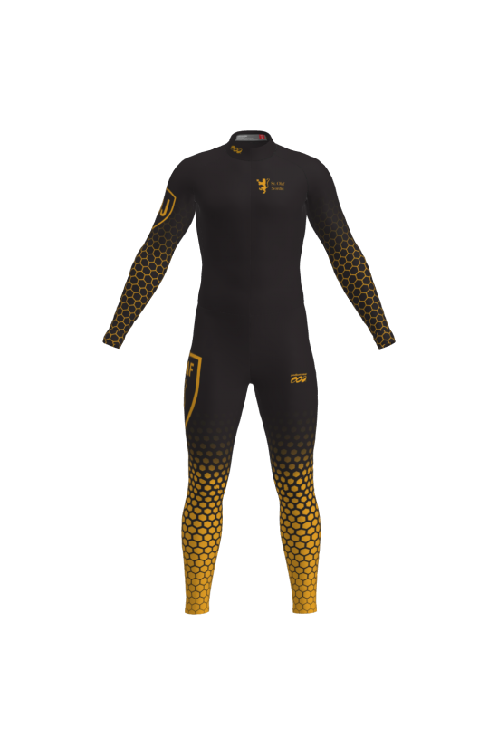 Podiumwear Unisex Gold One-Piece Race Suit Gallery