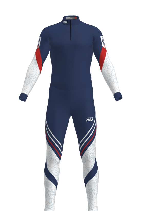 Podiumwear Unisex Silver Two-Piece Race Suit Gallery