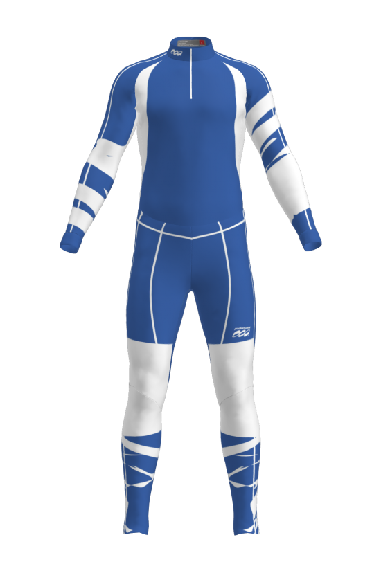 Podiumwear Unisex Silver Two-Piece Race Suit Gallery