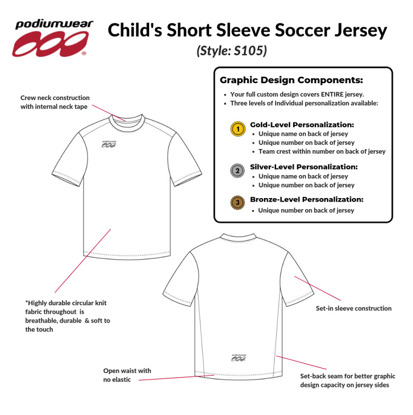  VIPOKO Custom Personalized Soccer Jersey Short Kids